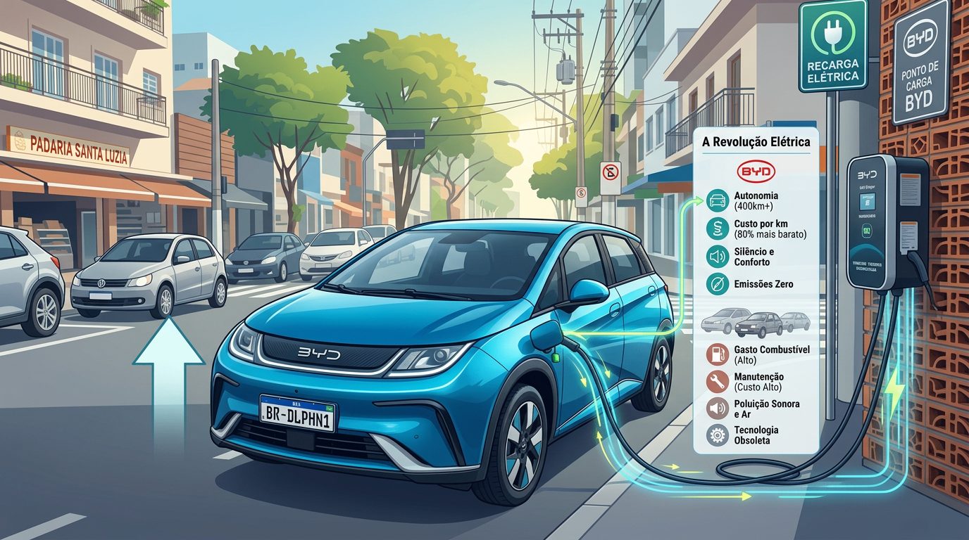BYD Dolphin: A Revolução Elétrica que Superou Carros Populares no Brasil