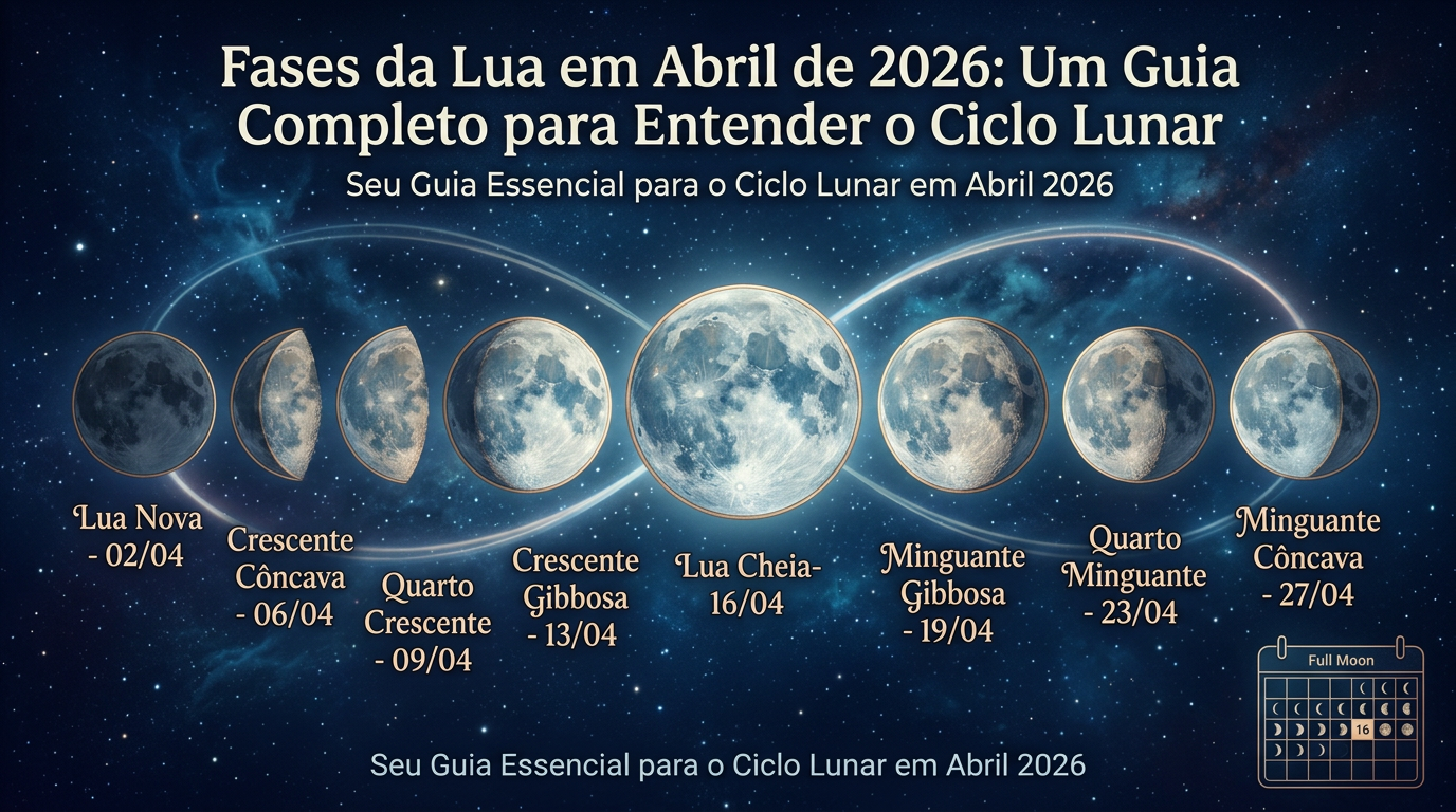 Fases da Lua em Abril de 2026: Um Guia Completo para Entender o Ciclo Lunar