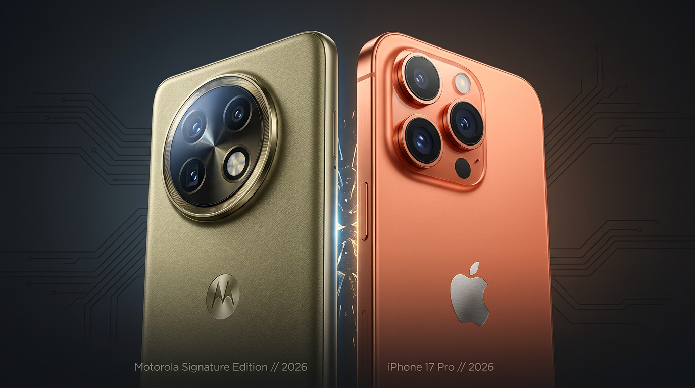 Motorola Signature vs. iPhone 17 Pro: O Duelo Inesperado que Redefine o Mercado Mobile em 2026